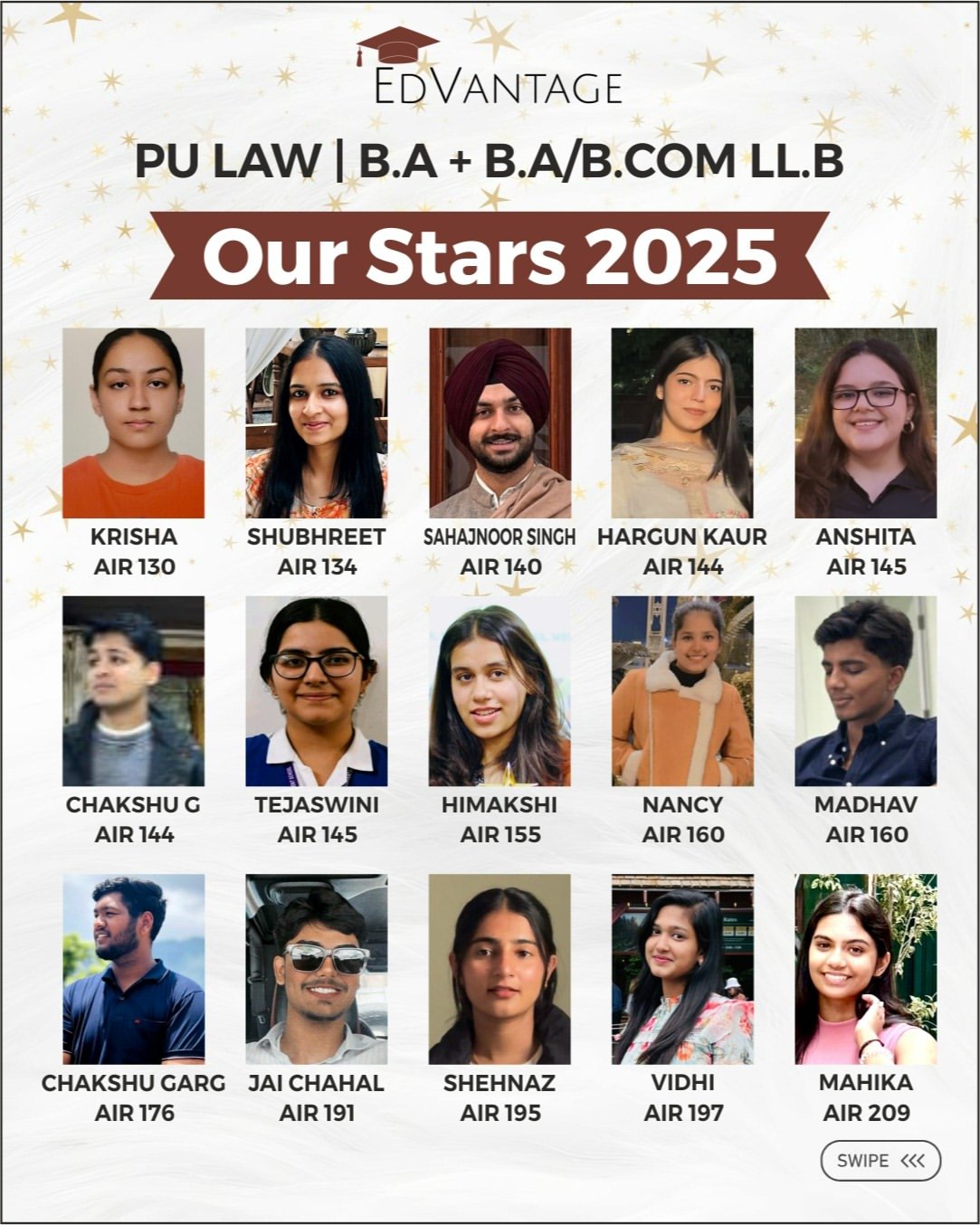 Edvantage Our Stars 2025 ranker 5